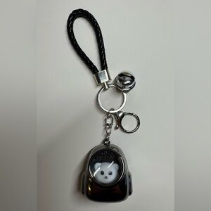 Space cat keychain or purse charm. NWOT